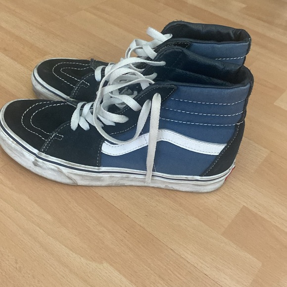 blue and black hightop vans - Picture 2 of 7